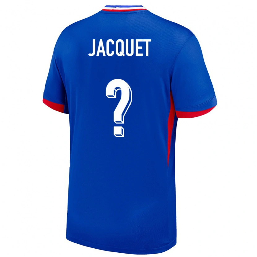 Danxen Donna Maglia Francia Jérémy Jacquet #0 Blu Kit Gara Home 24-26 Maglietta