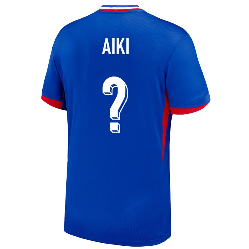 Danxen Donna Maglia Francia Ayman Aiki #0 Blu Kit Gara Home 24-26 Maglietta