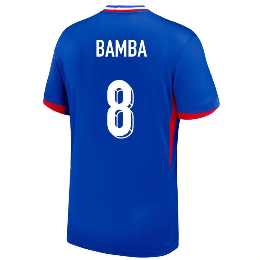 Danxen Donna Maglia Francia Aladji Bamba #8 Blu Kit Gara Home 24-26 Maglietta