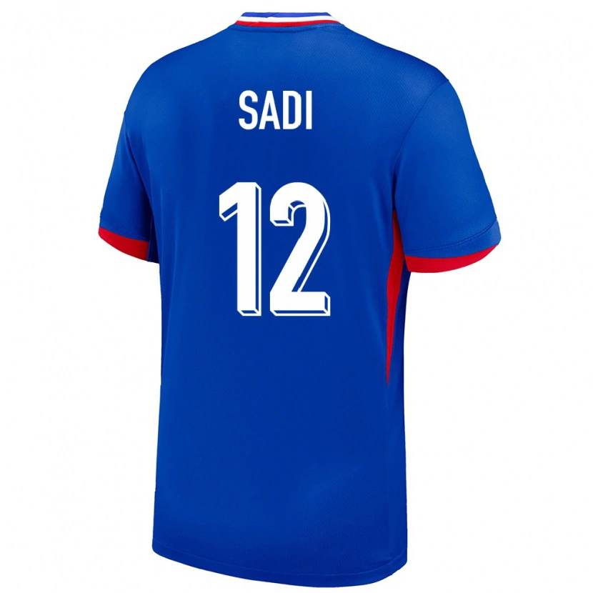 Danxen Donna Maglia Francia Aymen Sadi #12 Blu Kit Gara Home 24-26 Maglietta