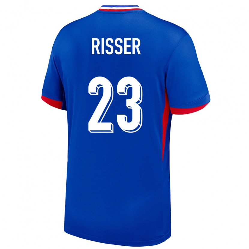 Danxen Donna Maglia Francia Robin Risser #23 Blu Kit Gara Home 24-26 Maglietta
