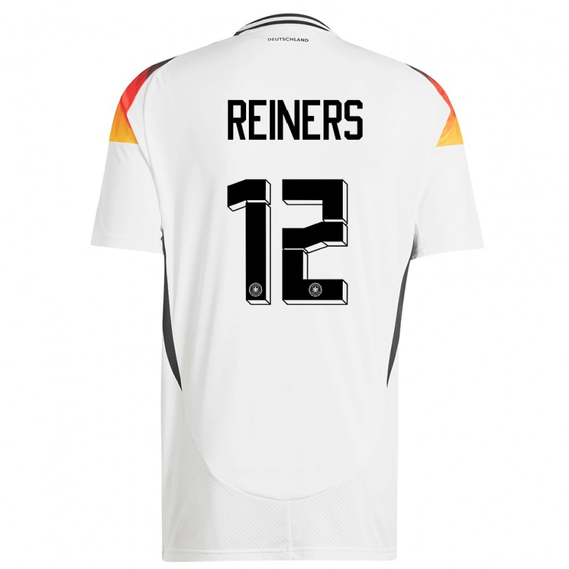 Danxen Donna Maglia Germania Leonard Reiners #12 Bianco Kit Gara Home 24-26 Maglietta