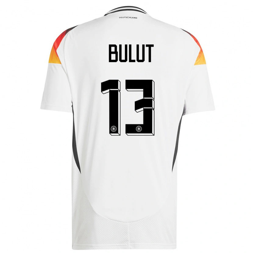 Danxen Donna Maglia Germania Taylan Bulut #13 Bianco Kit Gara Home 24-26 Maglietta