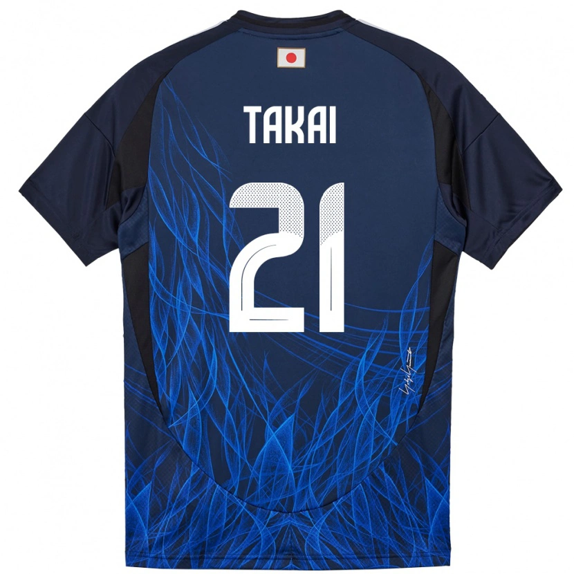 Danxen Donna Maglia Giappone Kota Takai #21 Blu Scuro Kit Gara Home 24-26 Maglietta