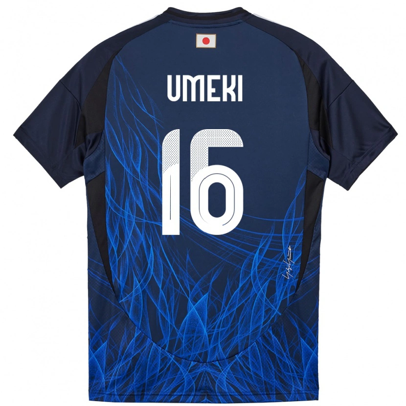 Danxen Donna Maglia Giappone Rei Umeki #16 Blu Scuro Kit Gara Home 24-26 Maglietta
