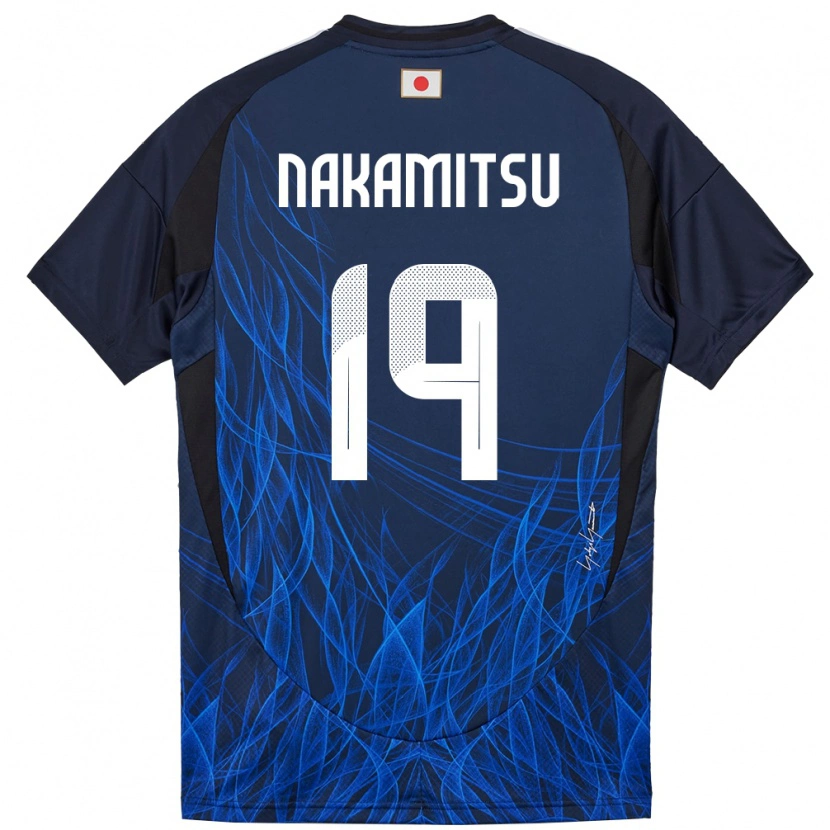 Danxen Donna Maglia Giappone Kanata Nakamitsu #19 Blu Scuro Kit Gara Home 24-26 Maglietta