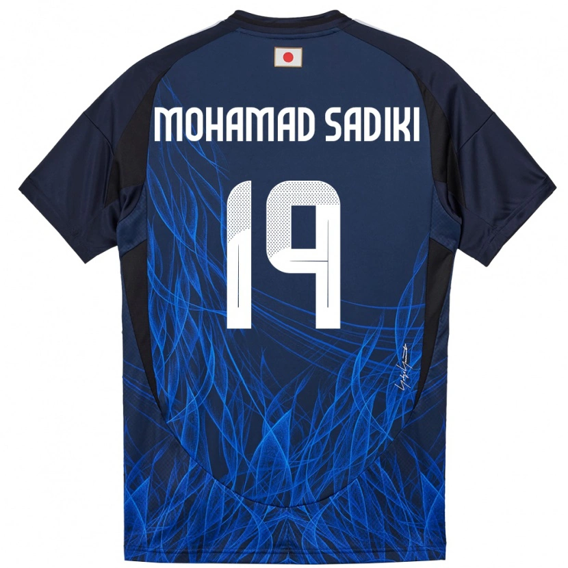 Danxen Donna Maglia Giappone Mohamad Sadiki Wade #19 Blu Scuro Kit Gara Home 24-26 Maglietta