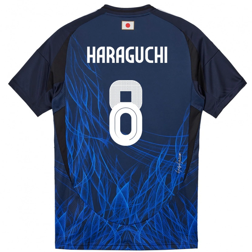 Danxen Donna Maglia Giappone Genki Haraguchi #8 Blu Scuro Kit Gara Home 24-26 Maglietta