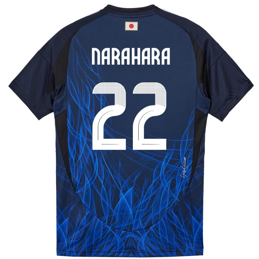 Danxen Donna Maglia Giappone Yoshiki Narahara #22 Blu Scuro Kit Gara Home 24-26 Maglietta