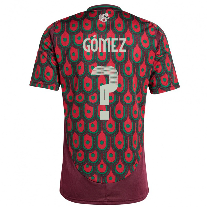 Danxen Donna Maglia Messico Xavier Gómez #0 Marrone Kit Gara Home 24-26 Maglietta