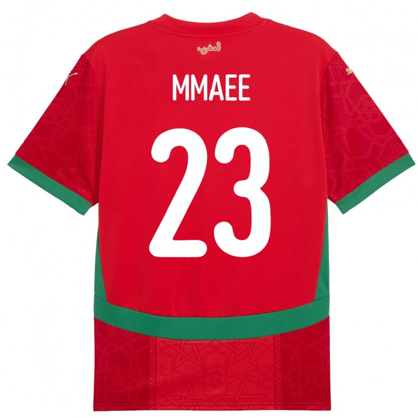 Danxen Donna Maglia Marocco Ryan Mmaee #23 Rosso Kit Gara Home 24-26 Maglietta