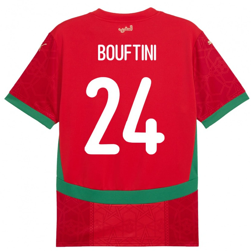 Danxen Donna Maglia Marocco Sofia Bouftini #24 Rosso Kit Gara Home 24-26 Maglietta