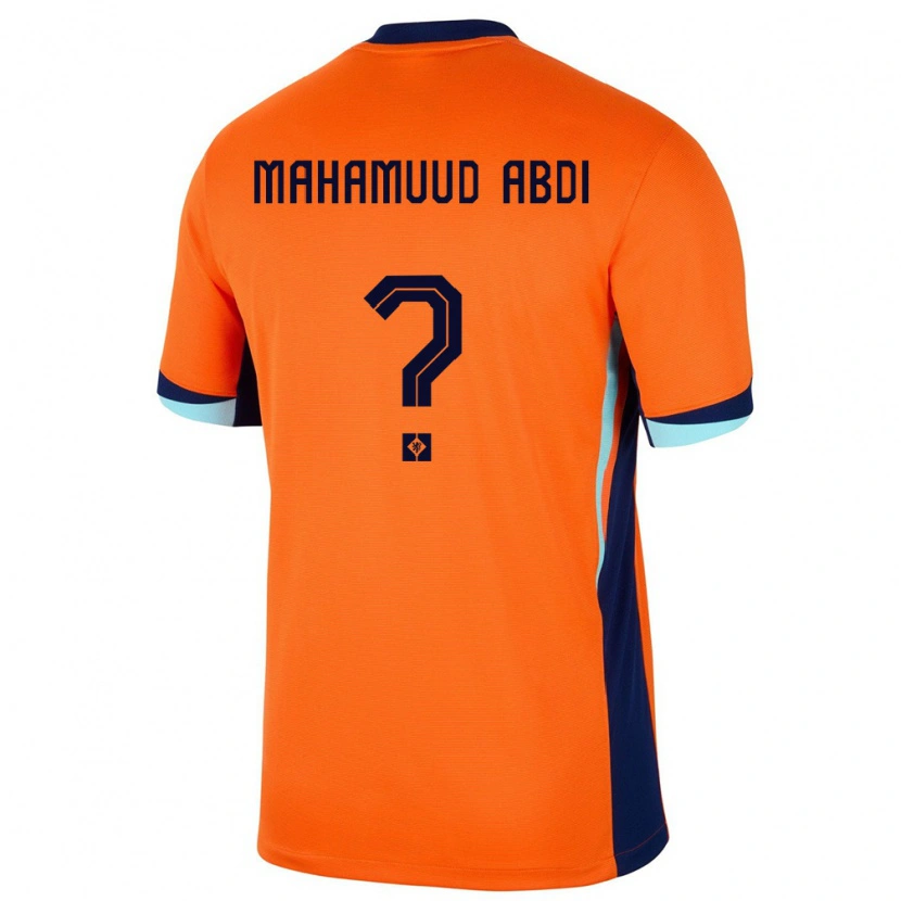 Danxen Donna Maglia Paesi Bassi Nuuradiin Mahamuud Abdi #0 Arancia Kit Gara Home 24-26 Maglietta