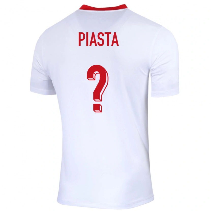 Danxen Donna Maglia Polonia Szymon Piasta #0 Bianco Kit Gara Home 24-26 Maglietta