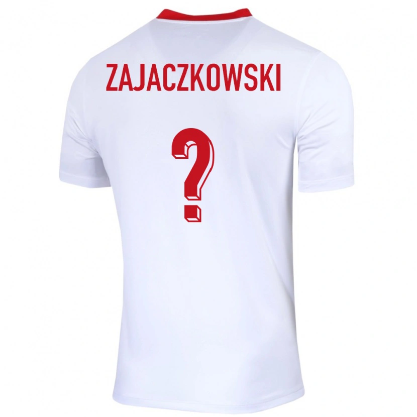 Danxen Donna Maglia Polonia Lukasz Zajaczkowski #0 Bianco Kit Gara Home 24-26 Maglietta