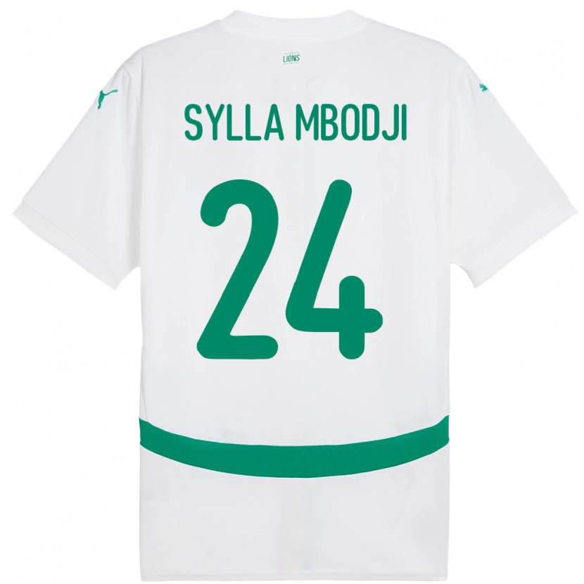 Danxen Donna Maglia Senegal Coumba Sylla Mbodji #24 Bianco Kit Gara Home 24-26 Maglietta