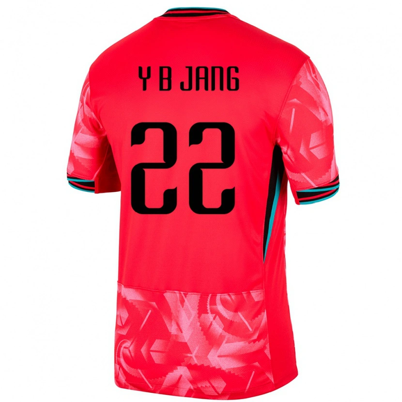 Danxen Donna Maglia Corea Del Sud Jang Yu Bin #22 Rosso Kit Gara Home 24-26 Maglietta
