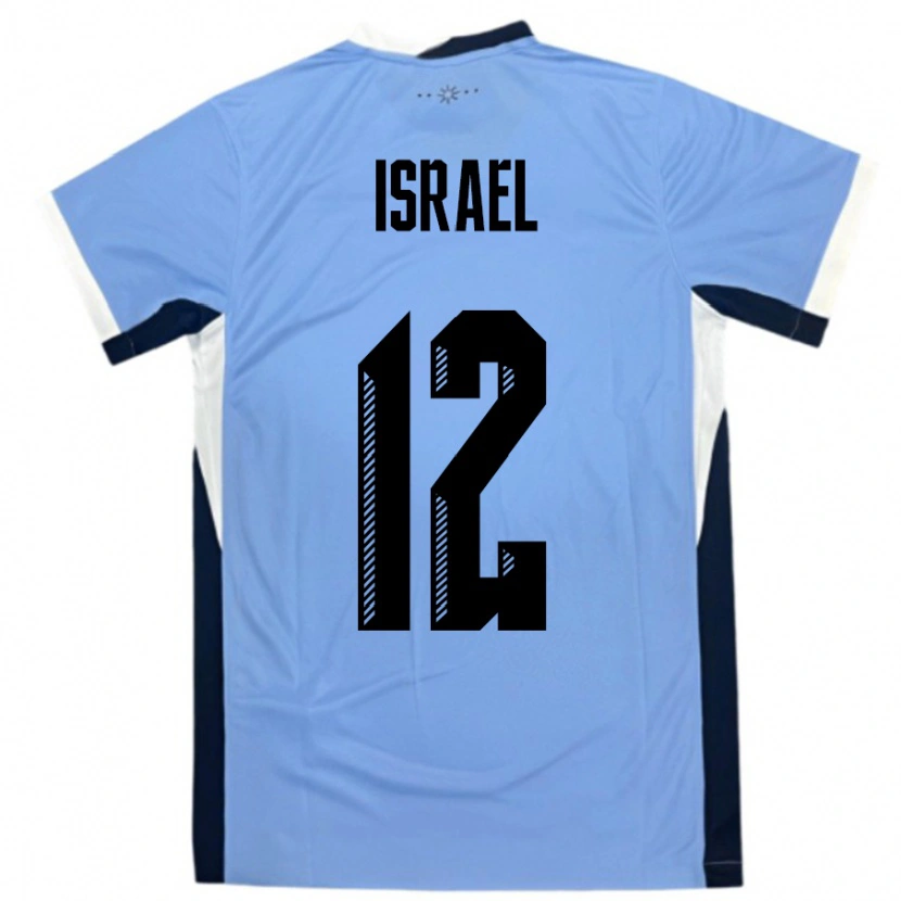 Danxen Donna Maglia Uruguay Franco Israel #12 Bianco Nero Kit Gara Home 24-26 Maglietta