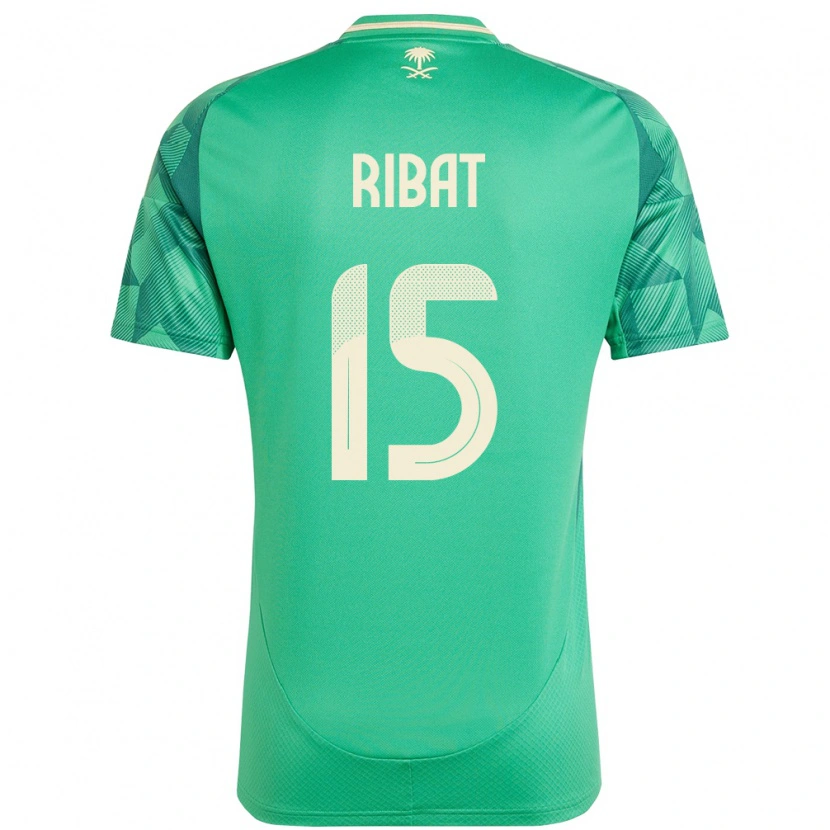 Danxen Donna Maglia Arabia Saudita Abdulaziz Ribat #15 Verde Kit Gara Home 24-26 Maglietta