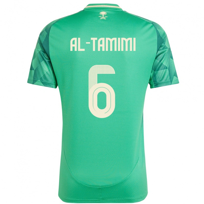 Danxen Donna Maglia Arabia Saudita Maryam Al Tamimi #6 Verde Kit Gara Home 24-26 Maglietta