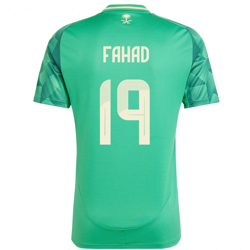 Danxen Donna Maglia Arabia Saudita Fahad Al Muwallad #19 Verde Kit Gara Home 24-26 Maglietta