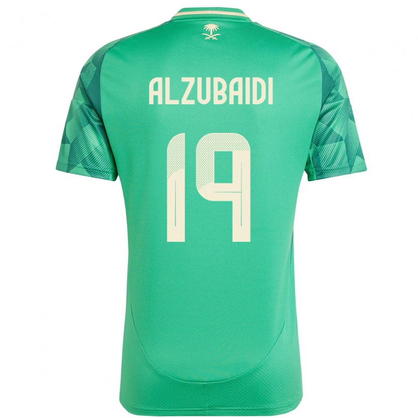 Danxen Donna Maglia Arabia Saudita Yaseen Alzubaidi #19 Verde Kit Gara Home 24-26 Maglietta