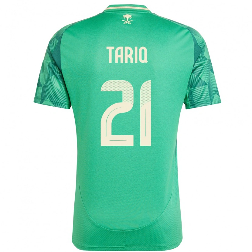 Danxen Donna Maglia Arabia Saudita Juri Tariq #21 Verde Kit Gara Home 24-26 Maglietta