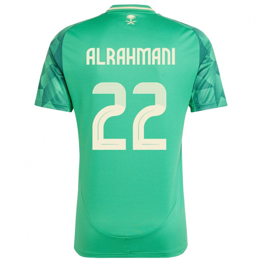 Danxen Donna Maglia Arabia Saudita Saleh Alrahmani #22 Verde Kit Gara Home 24-26 Maglietta