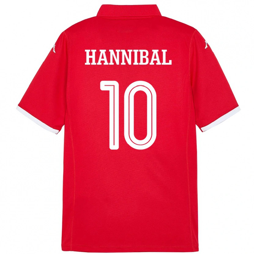 Danxen Donna Maglia Tunisia Hannibal #10 Rosso Kit Gara Home 24-26 Maglietta