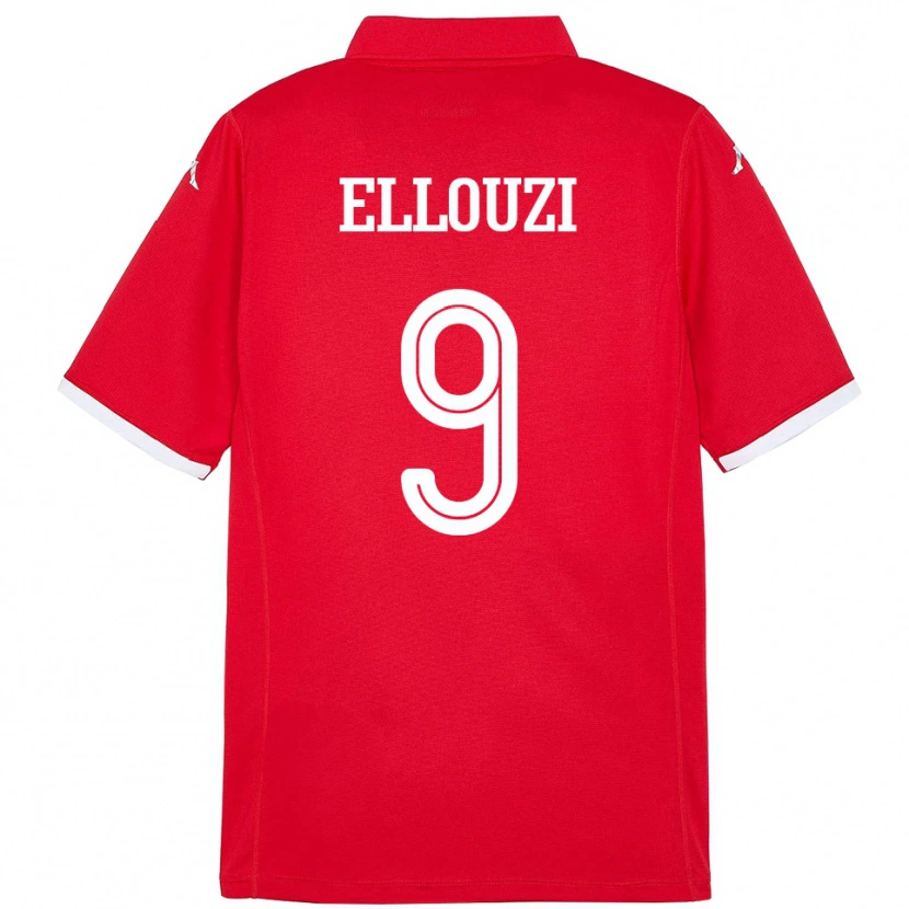Danxen Donna Maglia Tunisia Sabrine Ellouzi #9 Rosso Kit Gara Home 24-26 Maglietta