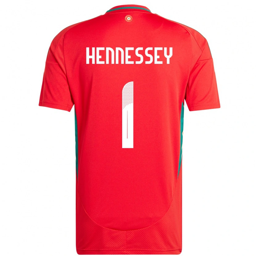 Danxen Donna Maglia Galles Wayne Hennessey #1 Rosso Kit Gara Home 24-26 Maglietta