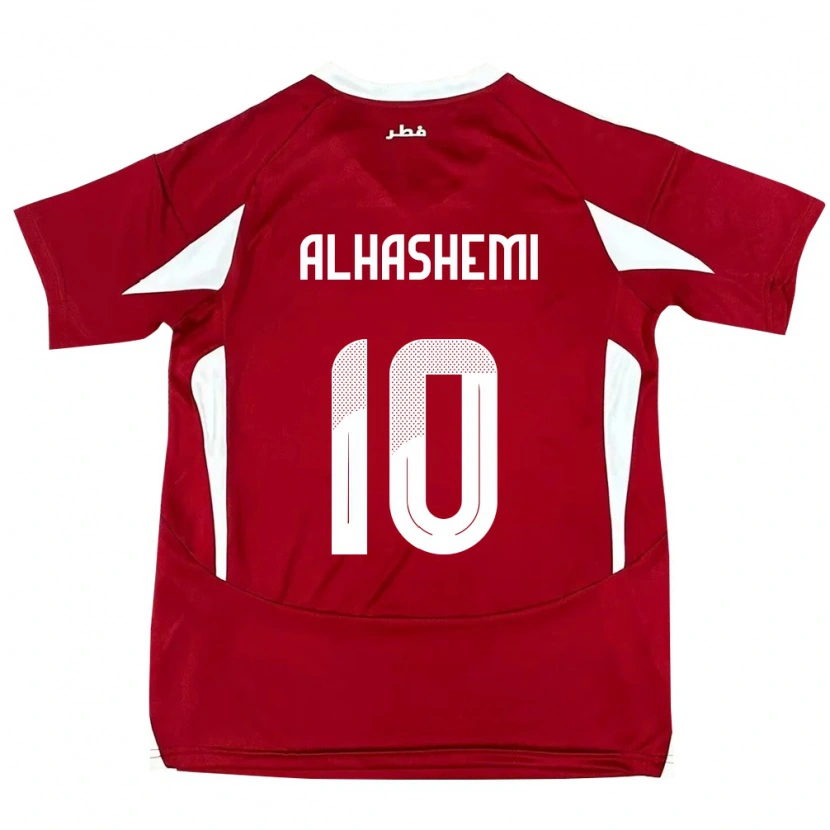 Danxen Donna Maglia Qatar Suaad Alhashemi #10 Rosso Kit Gara Home 24-26 Maglietta