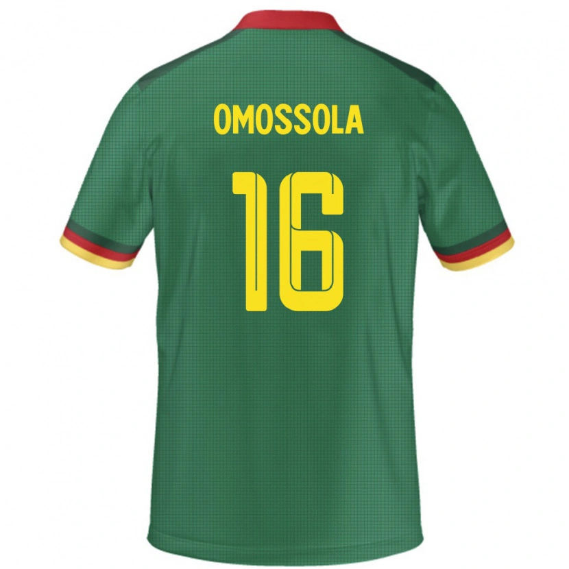 Danxen Donna Maglia Camerun Simon Omossola #16 Verde Kit Gara Home 24-26 Maglietta
