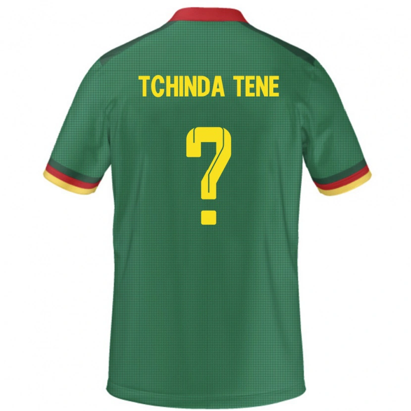 Danxen Donna Maglia Camerun Joseph Tchinda Tene #0 Verde Kit Gara Home 24-26 Maglietta