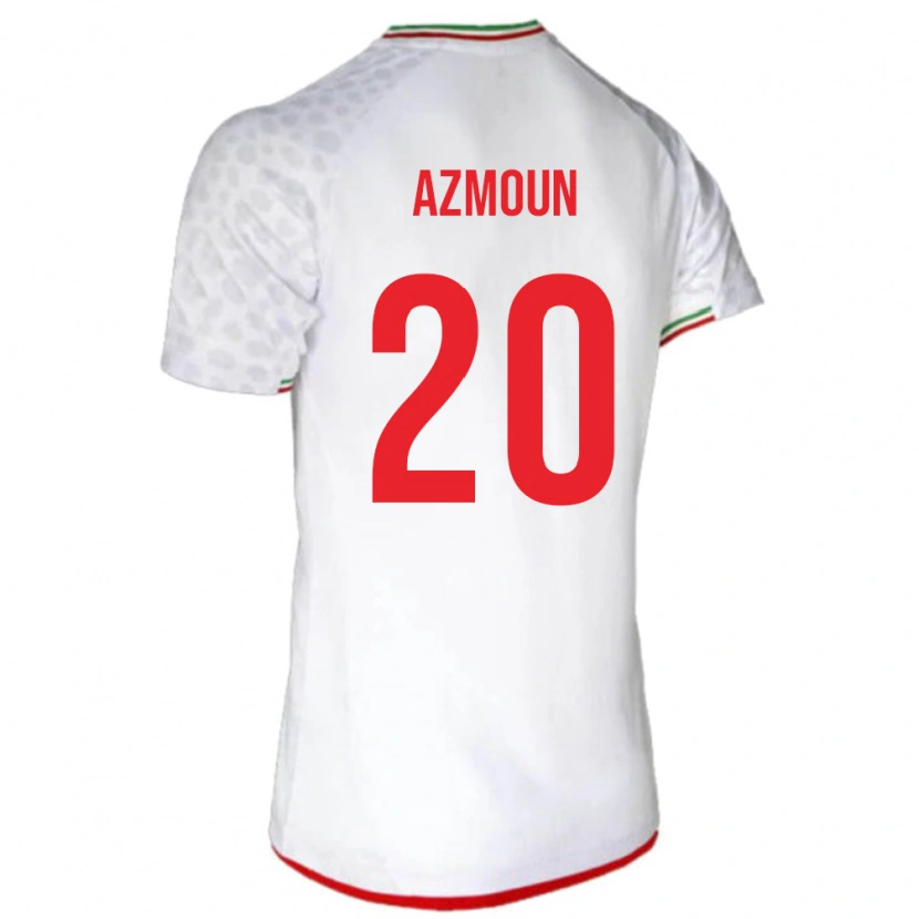 Danxen Donna Maglia Iran Sardar Azmoun #20 Bianco Kit Gara Home 24-26 Maglietta