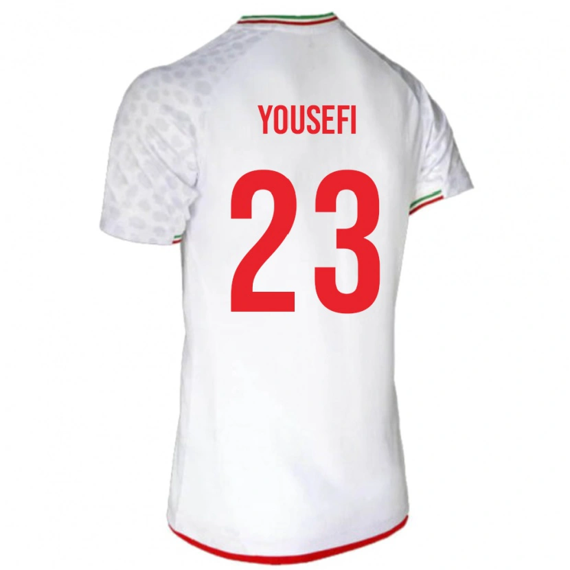 Danxen Donna Maglia Iran Aria Yousefi #23 Bianco Kit Gara Home 24-26 Maglietta