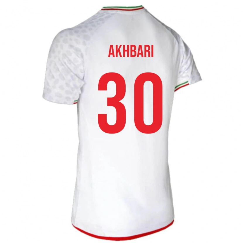 Danxen Donna Maglia Iran Mohammadreza Akhbari #30 Bianco Kit Gara Home 24-26 Maglietta