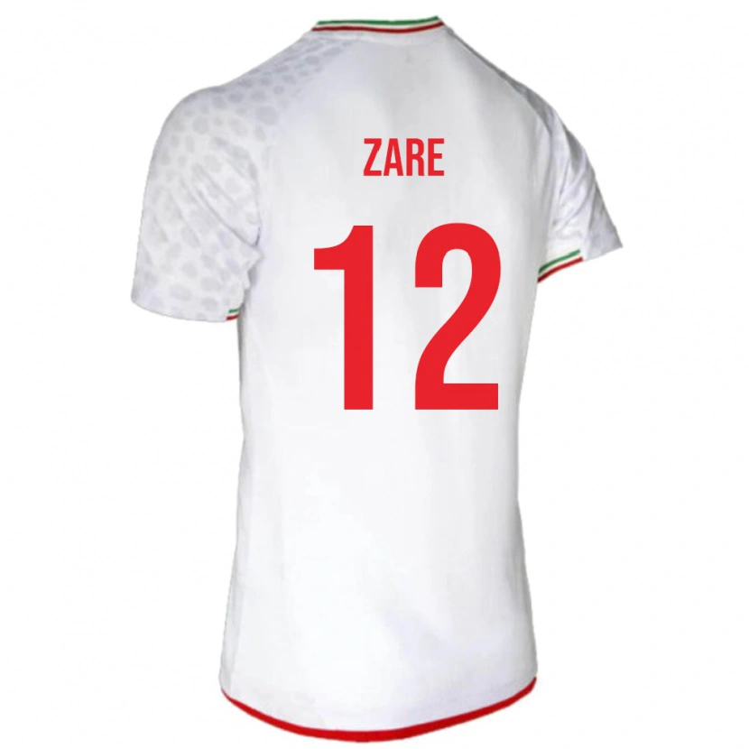 Danxen Donna Maglia Iran Yasin Zare #12 Bianco Kit Gara Home 24-26 Maglietta