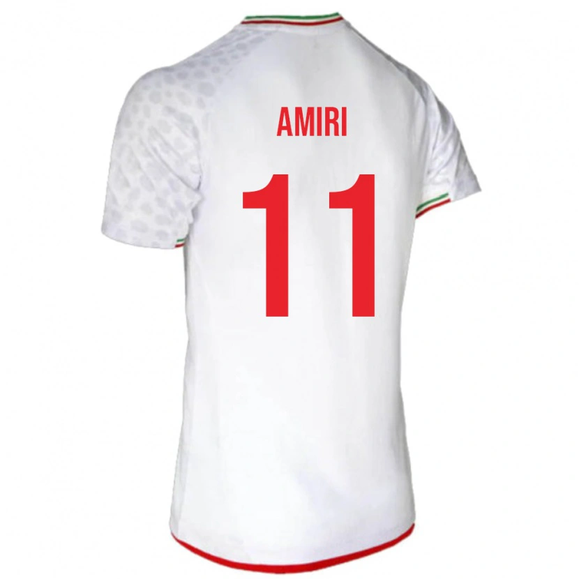 Danxen Donna Maglia Iran Vahid Amiri #11 Bianco Kit Gara Home 24-26 Maglietta