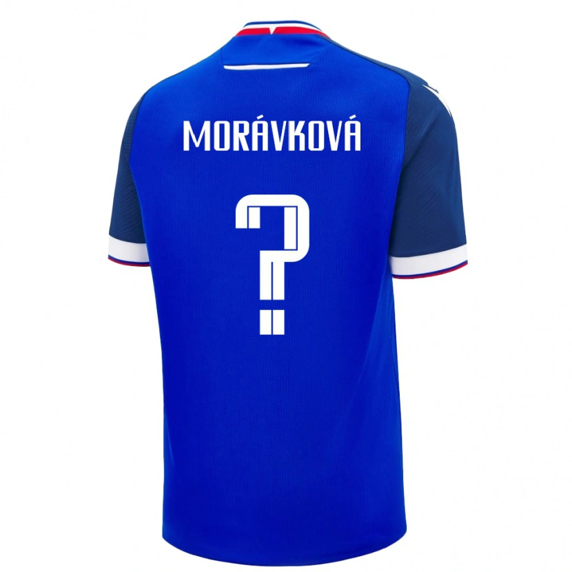 Danxen Donna Maglia Slovacchia Tamara Morávková #0 Blu Kit Gara Home 24-26 Maglietta
