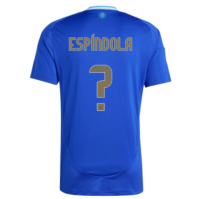Danxen Donna Maglia Argentina Santiago Espíndola #0 Blu Kit Gara Away 24-26 Maglietta