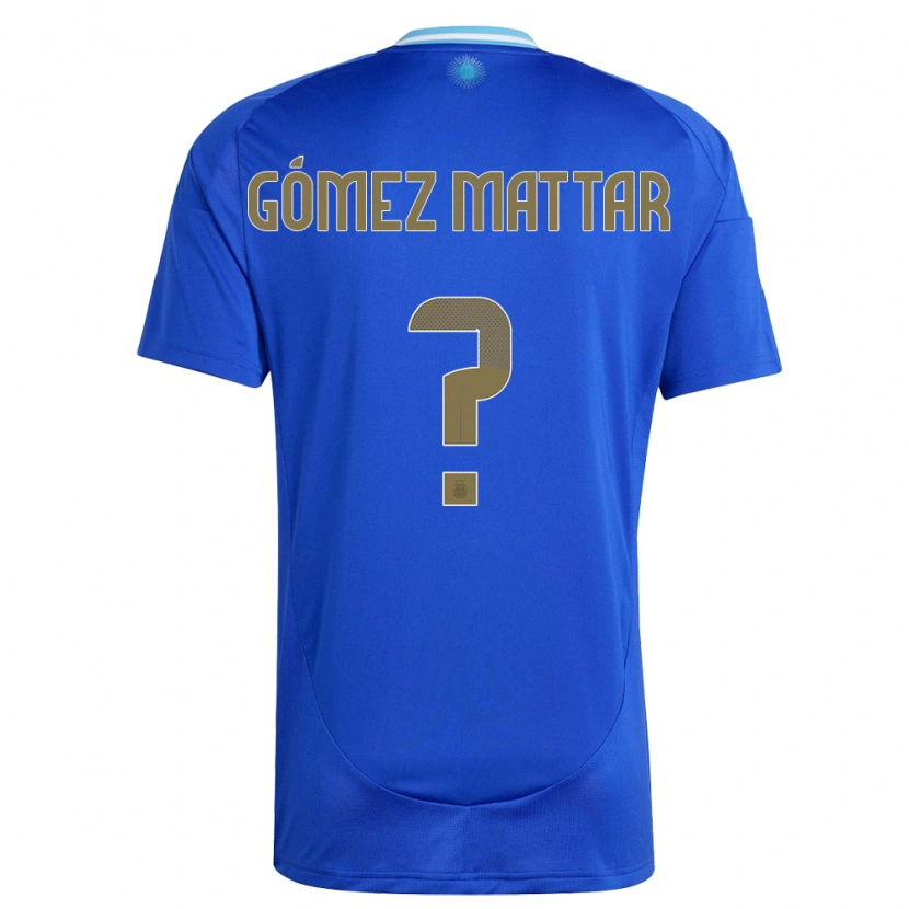 Danxen Donna Maglia Argentina Jerónimo Gómez Mattar #0 Blu Kit Gara Away 24-26 Maglietta