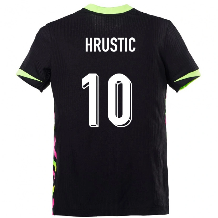 Danxen Donna Maglia Australia Ajdin Hrustić #10 Blu Scuro Kit Gara Away 24-26 Maglietta