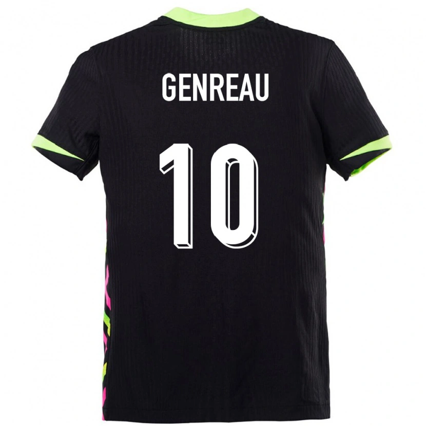 Danxen Donna Maglia Australia Denis Genreau #10 Blu Scuro Kit Gara Away 24-26 Maglietta