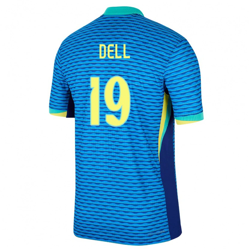Danxen Donna Maglia Brasile Dell #19 Blu Kit Gara Away 24-26 Maglietta