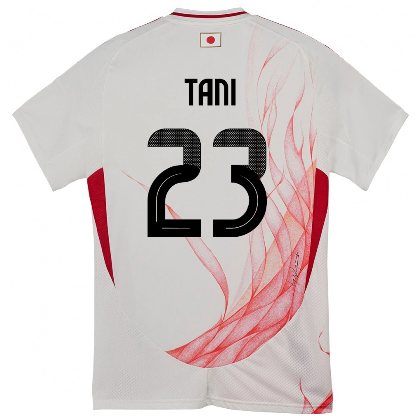 Danxen Donna Maglia Giappone Kosei Tani #23 Bianco Kit Gara Away 24-26 Maglietta