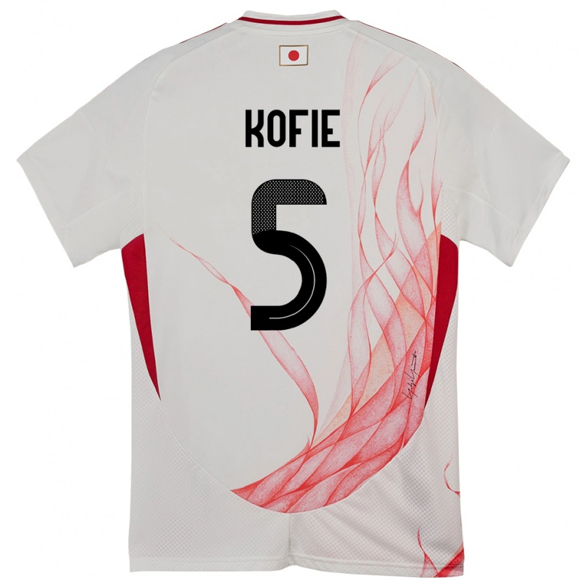 Danxen Donna Maglia Giappone Shota Kofie #5 Bianco Kit Gara Away 24-26 Maglietta