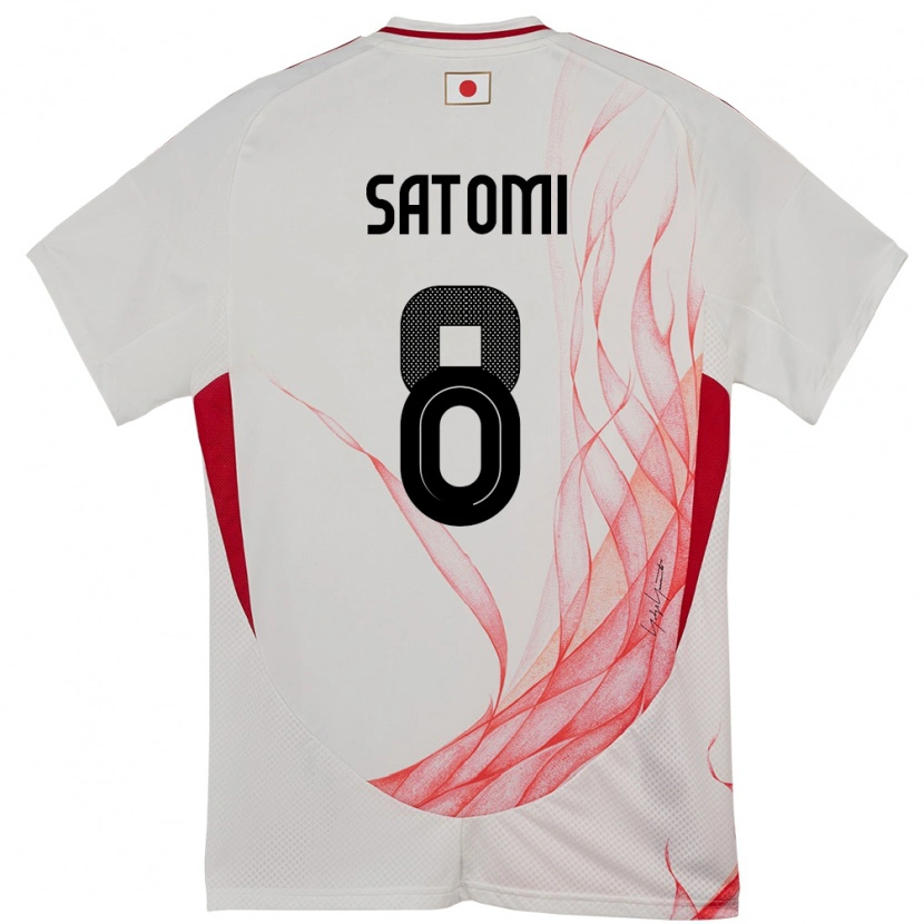 Danxen Donna Maglia Giappone Tafuku Satomi #8 Bianco Kit Gara Away 24-26 Maglietta