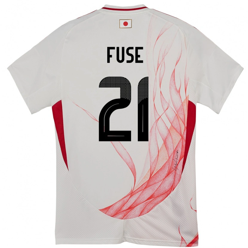 Danxen Donna Maglia Giappone Katsuma Fuse #21 Bianco Kit Gara Away 24-26 Maglietta