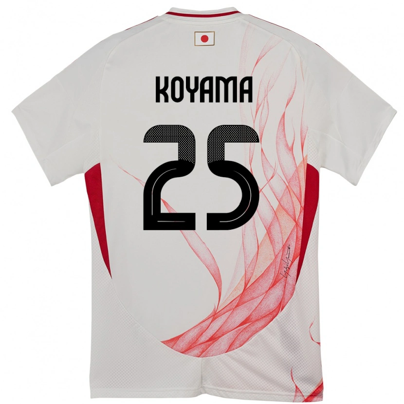 Danxen Donna Maglia Giappone Shinomi Koyama #25 Bianco Kit Gara Away 24-26 Maglietta